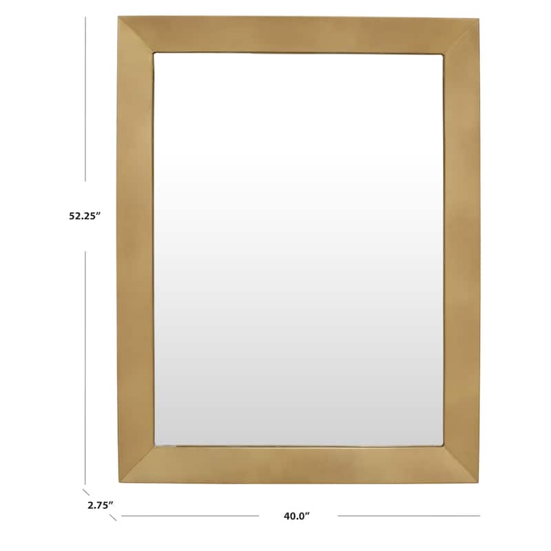 SAFAVIEH Couture Oltiana Brass 40 x 52-inch Mirror - 40 In. W x 3 In. D x 52 In. H - 40Wx3Dx52H
