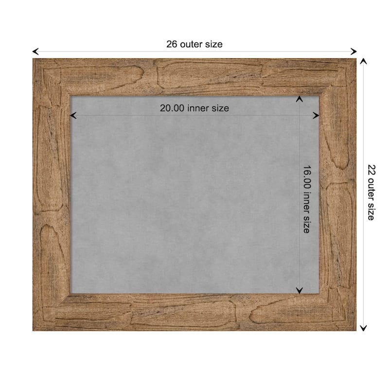 Amanti Art Owl Brown Framed Magnetic Board - Board Size 20x16