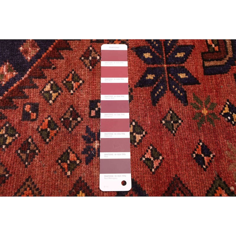 ECARPETGALLERY Hand-knotted Andelz Dark Red Wool Rug - 4'8 x 7'7