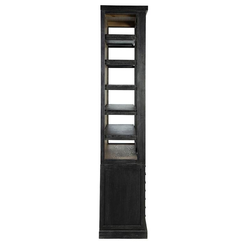 Furniture Classics Reclaimed Fir Charcoal Single Balmoral Display Cabinet