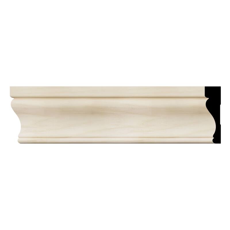 WM350 11/16-in D x 3-1/2-in W x 96-in L Americraft Solid Hardwood Stain Grade Flagler Casing Moulding - Poplar