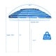 preview thumbnail 14 of 27, Gymax 8ft Beach Umbrella Outdoor Patio Garden w/ Carrying Bag Sand