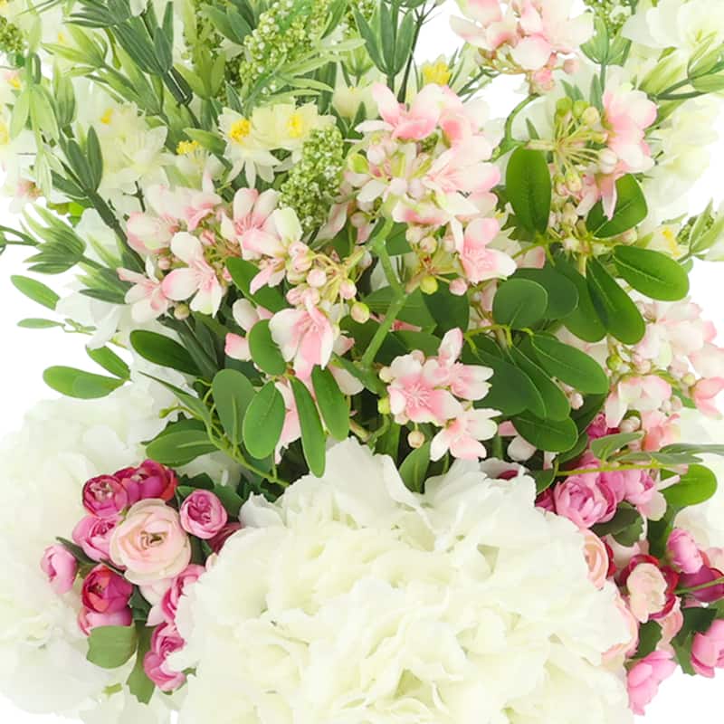 Faux Floral with Wild Heather, Hydrangeas, and Delphinium - 25