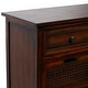 preview thumbnail 48 of 56, Brown Wood Storage Bench with Upholstered Seat - 42 x 15 x 20
