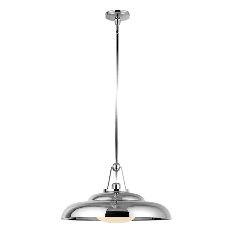 Alora Lighting PD344020 Palmetto 20" Wide Pendant - Polished Nickel / Glossy Opal Glass