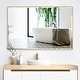 preview thumbnail 31 of 66, Rectangle Metal Framed Beveled Edge Bathroom Vanity Mirror 36"W x 24"H - Gold