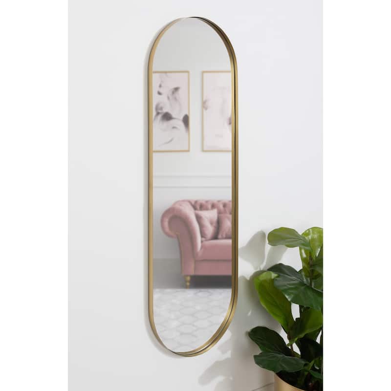 Kate and Laurel Rollo Capsule Framed Wall Mirror