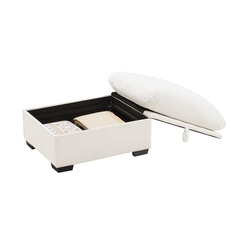 Cloudies Storage Ottoman Comfortable choice, multiple functions, classic design, and cozy corners Velvet