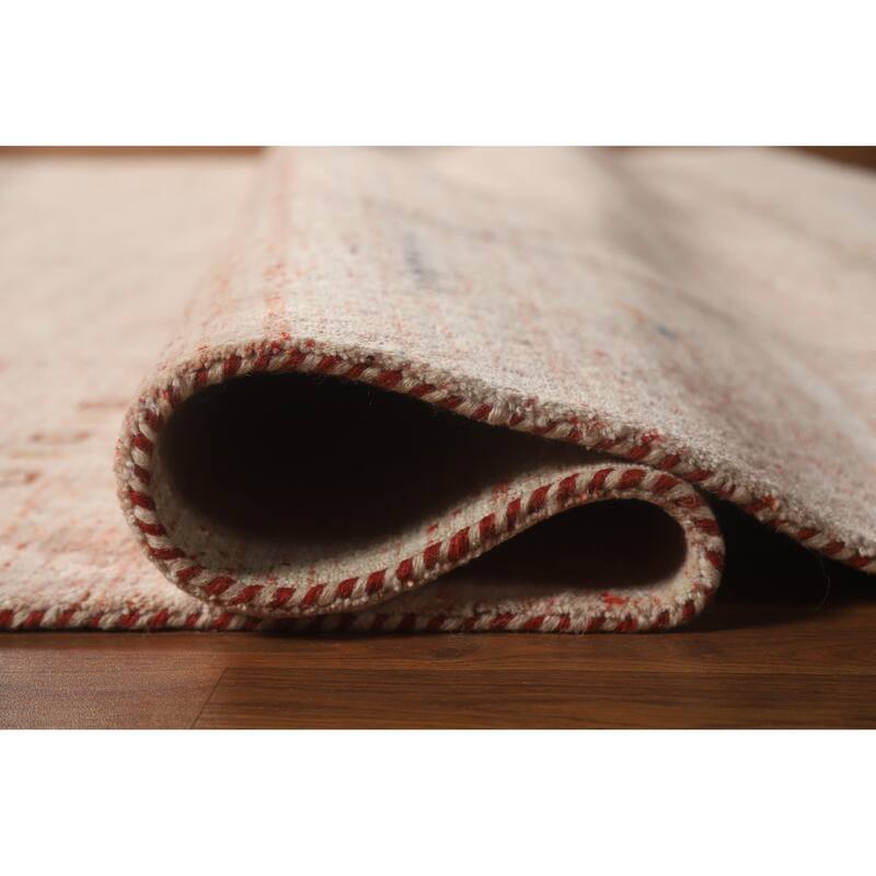 Hand Knotted Oriental 100% Wool Carpet Tribal Animal Pictorial Multi-Colored Gabbeh Area Rug - 11' 5'' X 8' 8''