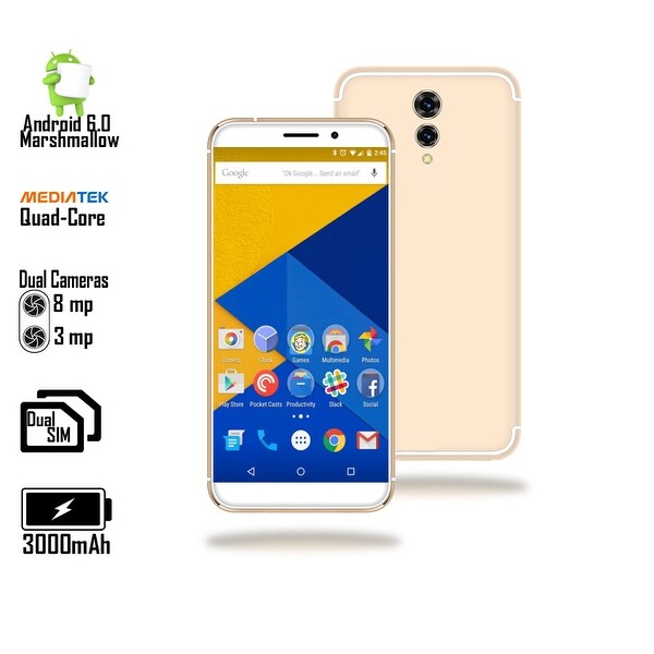 Indigi 4G LTE Android SmartPhone w/ 5.6in Display + WiFi + DualSIM Standby + QuadCore CPU + DualCameras & Fingerprint Access