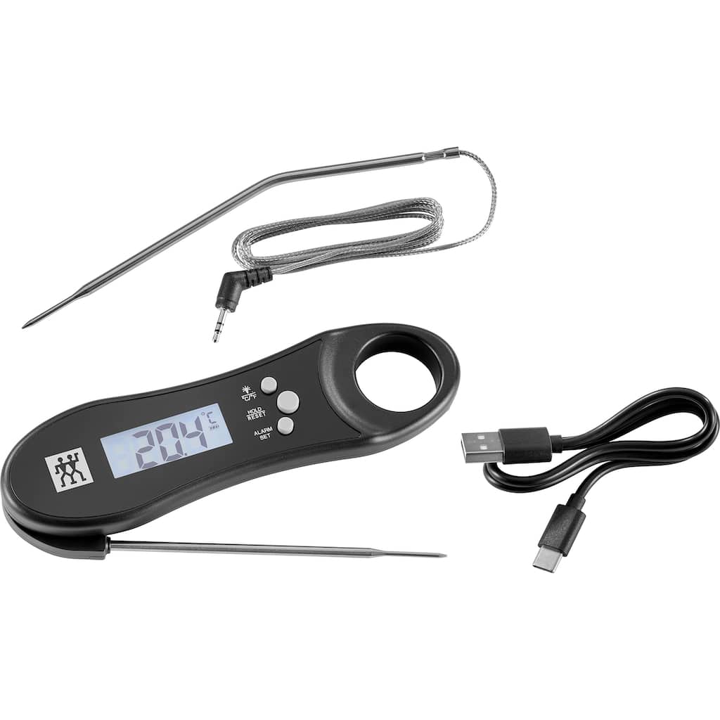 ZWILLING BBQ+ Digital Cooking Thermometer with Dual Probes - Black - 1 unit