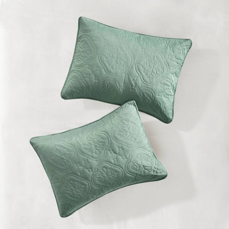 3 Piece Reversible Bedspread Set Seafoam Full/Queen