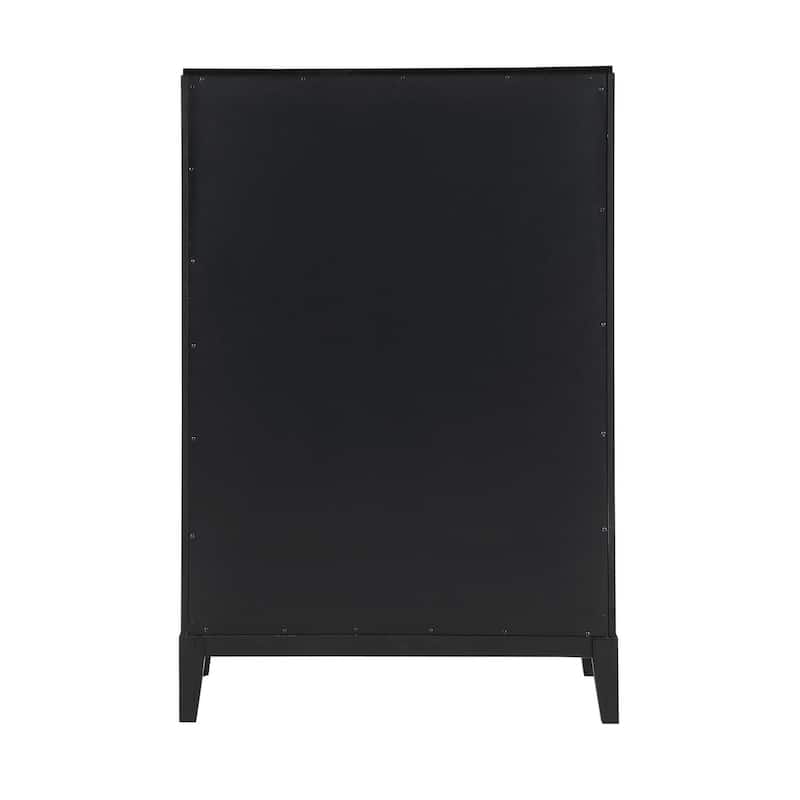 Mason Black 5-Drawer Chest