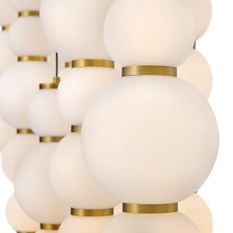 Hinkley Lighting 47396 Trigo 52" Wide LED Linear Pendant with Etched
