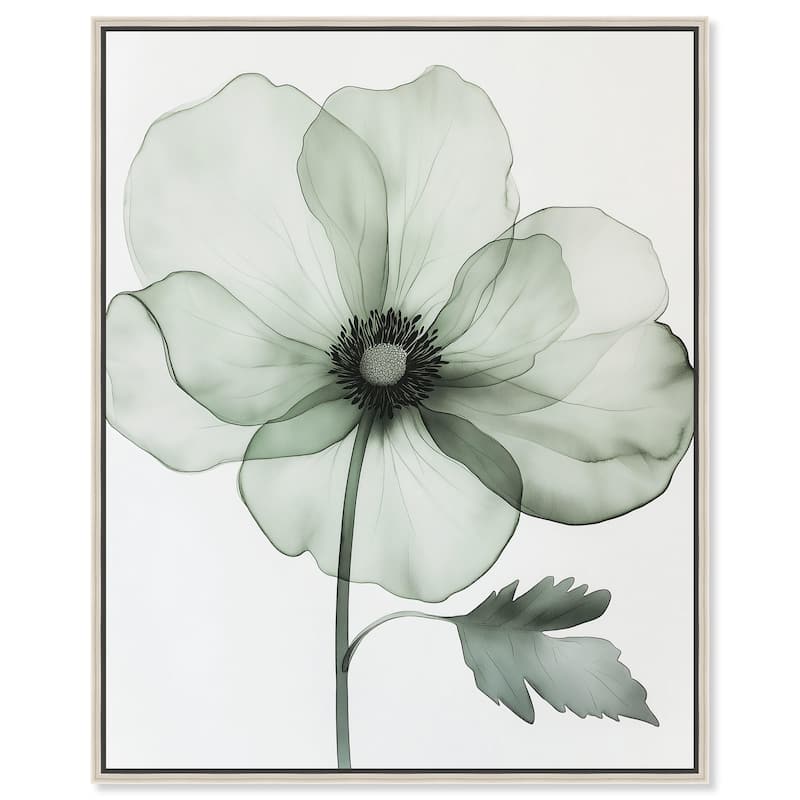 Delicate Stamen IV Canvas by Art Remedy - Silver - 24" x 30"