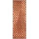 preview thumbnail 26 of 73, SAFAVIEH Porcello Sanije Geometric Trellis Area Rug 2'4" x 6'7" Runner - Light Grey/Orange - Runner