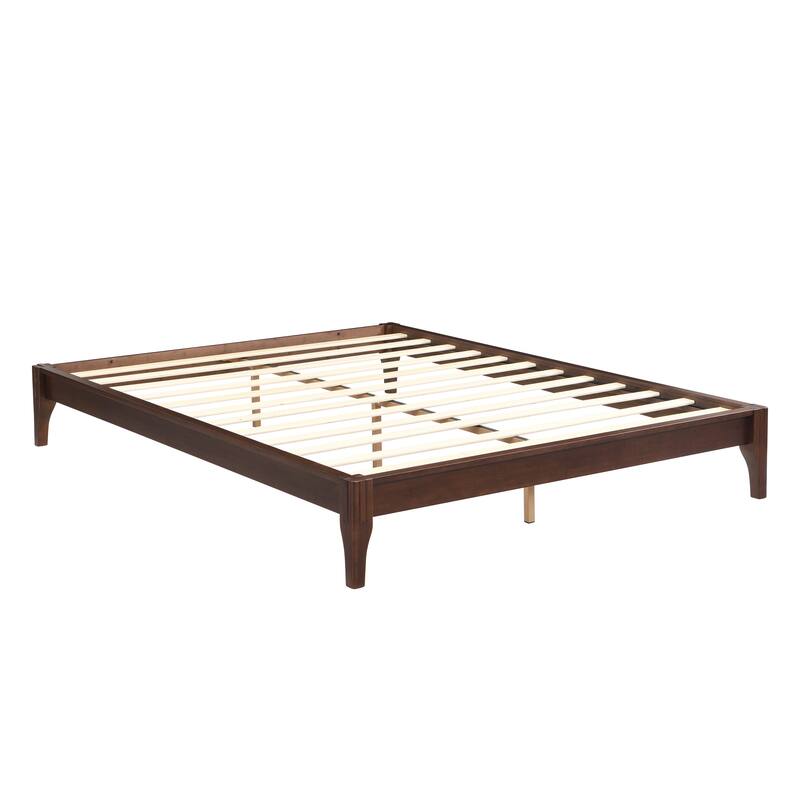 12 Inch Solid Dry Bamboo Wood Platform Bed Frame