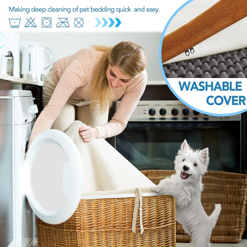 Orthopedic Dog Bed with Washable Cover