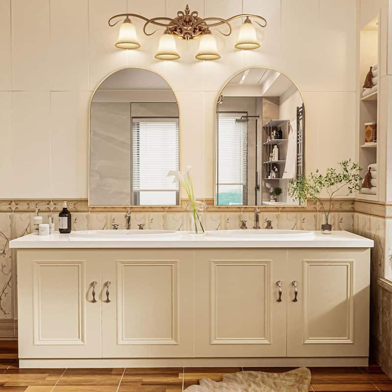 Modern Arch Bathroom Wall Mounted Vanity Mirror
