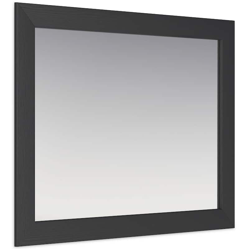 Signature Design by Ashley Vertani Black Bedroom Mirror - 41.85" W x 1.3" D x 30.67" H
