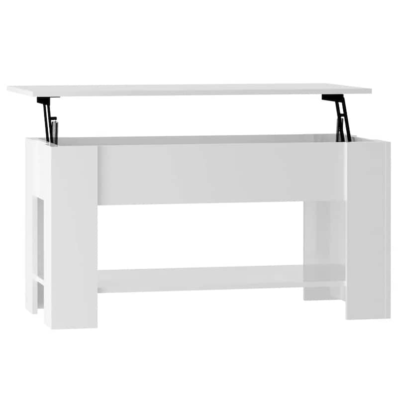 vidaXL Coffee Table Lift Top End Table Accent Side Sofa Table Engineered Wood - 39.8" x 19.3" x 20.5"