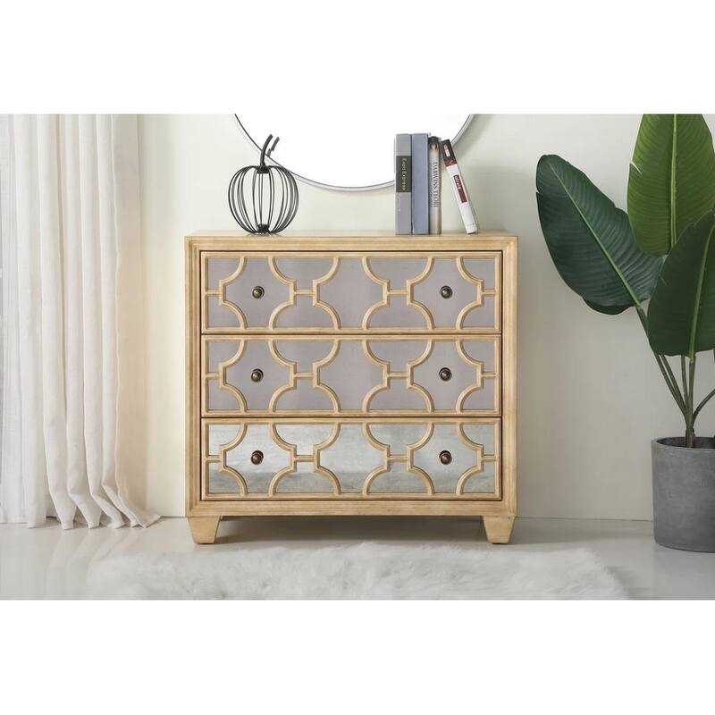 3-Drawer 32" Chest - Tan