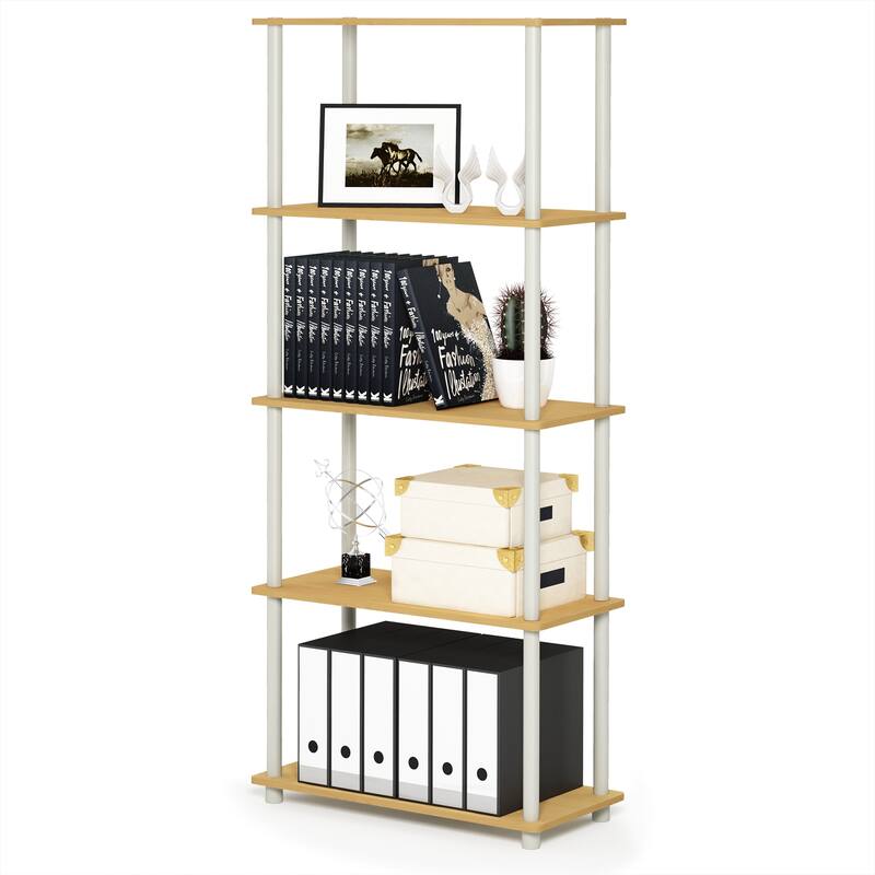 Furinno Turn-N-Tube 5-tier Multipurpose Display Rack Shelf