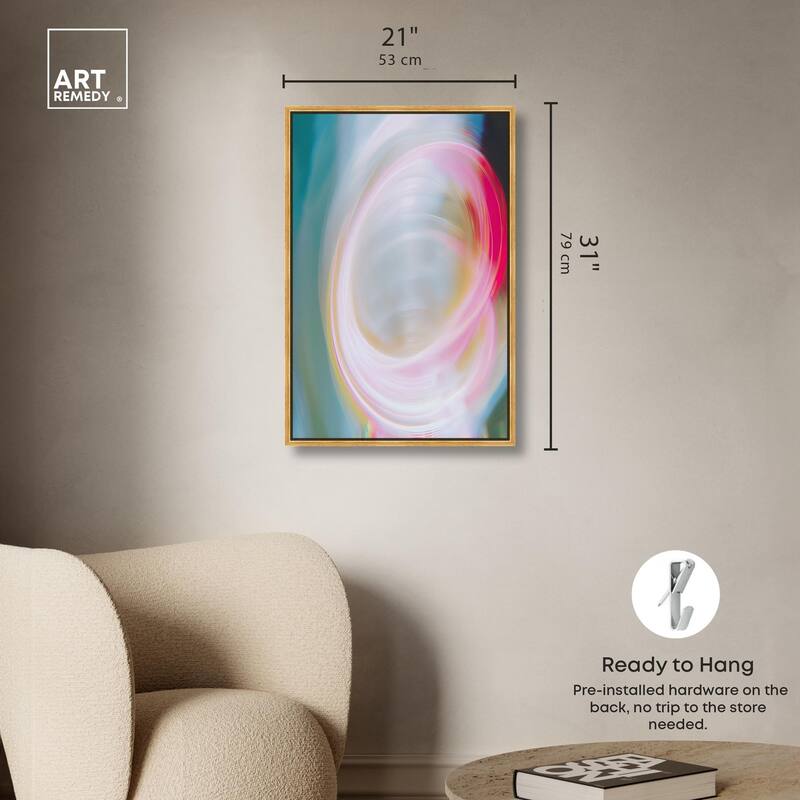 Swirling Light III Canvas by Art Remedy