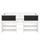 preview thumbnail 3 of 4, Twin Size Low Loft Bed with 2 Movable Shelves and Ladder, Guardrail Chalkboard
