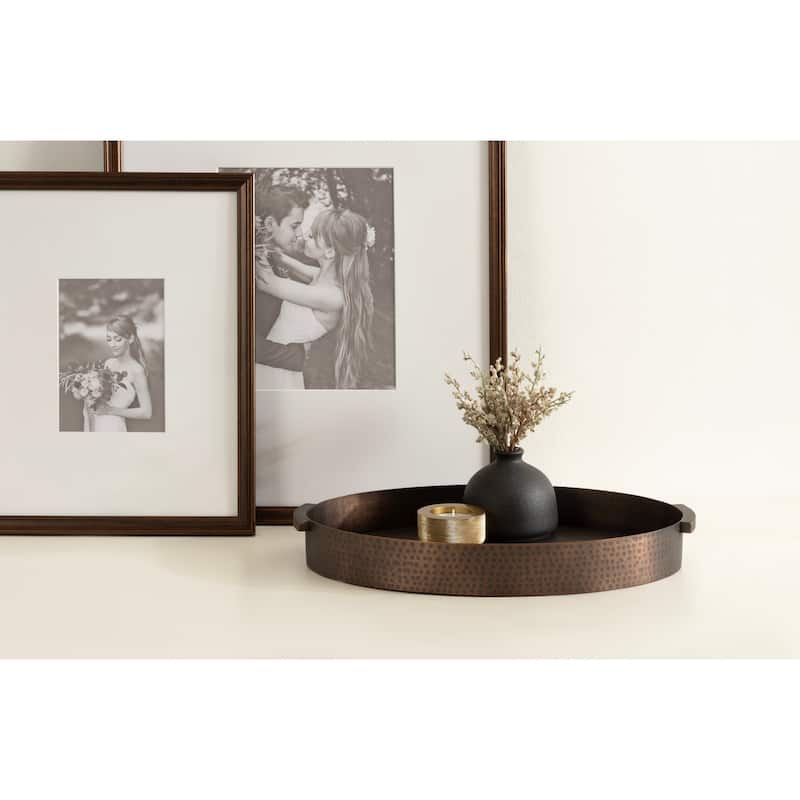 Kate and Laurel Samana Oval Metal Tray