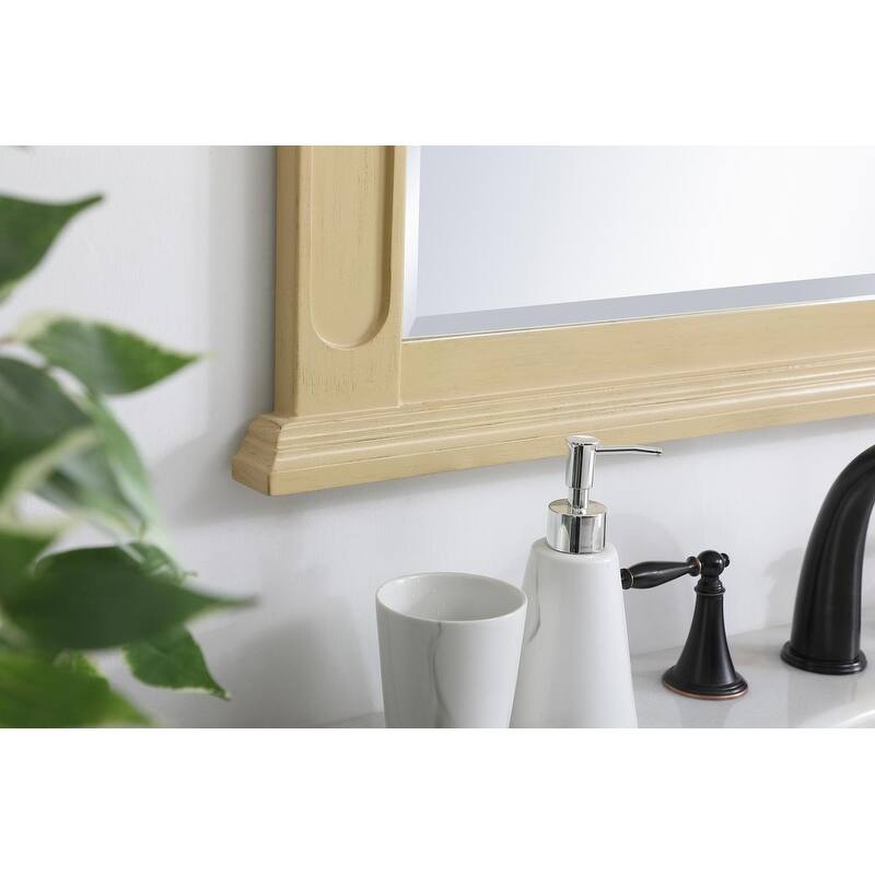 Elegant Lighting Antique Beige Vanity Mirror (22" x 28")
