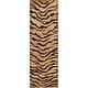 preview thumbnail 5 of 6, SAFAVIEH Handmade Soho Demetrina Tiger N.Z. Wool Rug 2'6" x 8' Runner - Gold/Black - Runner