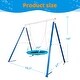 preview thumbnail 7 of 7, Metal Swing Stand With Saucer Outdoor Playground Metal Swing Set For Kids Outdoor Play Equipment