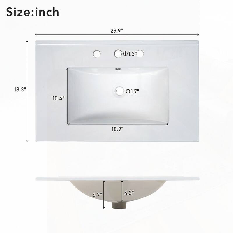 Bathroom Vanity with Sink Combination Set
