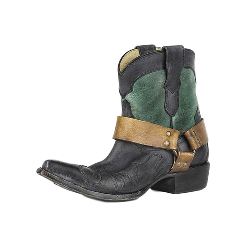 green cowboy boots womens