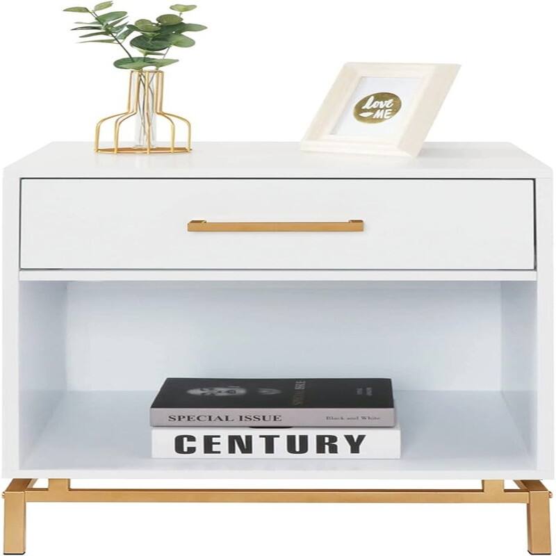 Wood Nightstand 25in H