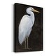 preview thumbnail 2 of 6, White Heron Portrait I Premium Gallery Wrapped Canvas - Ready to Hang