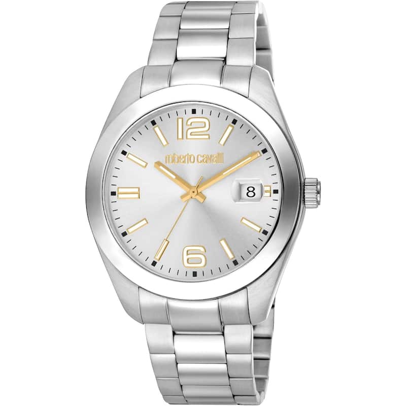 Roberto Cavalli Men's Classic Silver Dial Watch - RC5G051M0015 - One Size