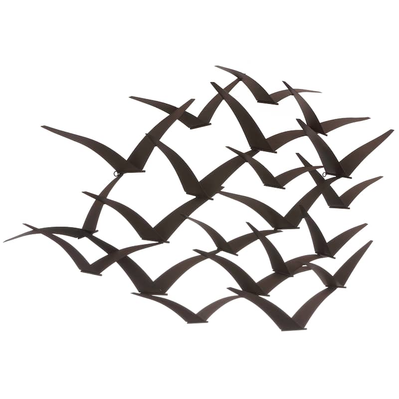SAFAVIEH Fione Bird Silhouette Wall Decor - 42" W x 3" L x 23.5" H - 42Wx3Dx24H