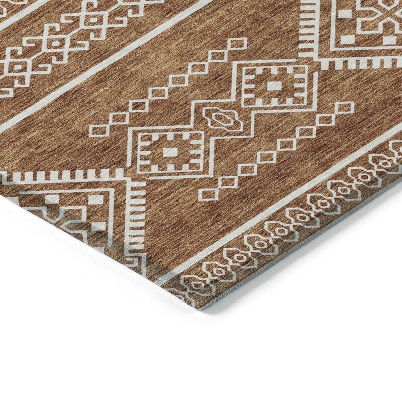 HomeRoots Southwestern Transitional Rectangle Outdoor Rug