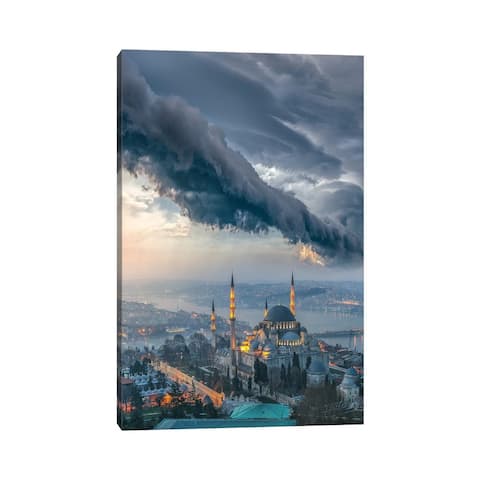 iCanvas "Istanbul Thunderstom Mosque" by Brent Shavnore Canvas Print
