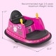 preview thumbnail 6 of 8, 6V Battery Powered Kids Ride On Bumper Car with Remote Control - 29.5" x 22.5" x 17"