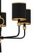 preview thumbnail 5 of 7, Lockery 5-Light Matte Black Chandelier