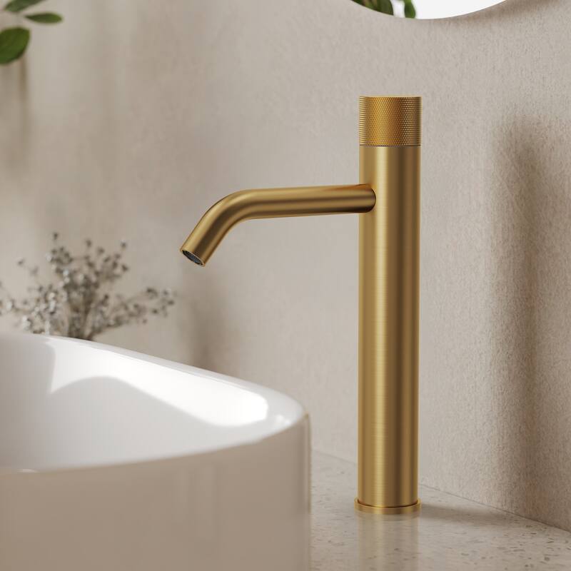 Modern Single Hole Bathroom Faucet,Deck Mount Sink Faucet