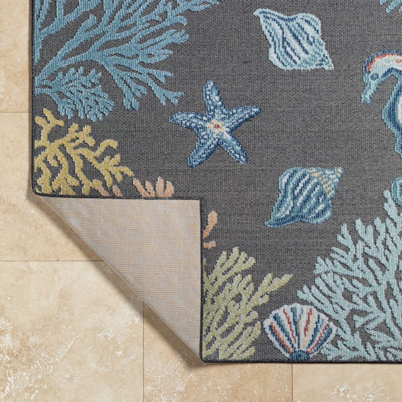 Livabliss Lakeside Coastal Indoor/Outdoor Area Rug