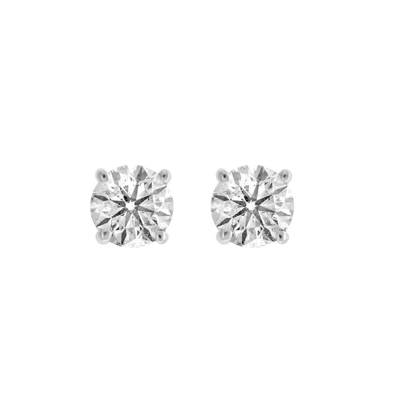 EFFY 18K White Gold Diamond Earrings