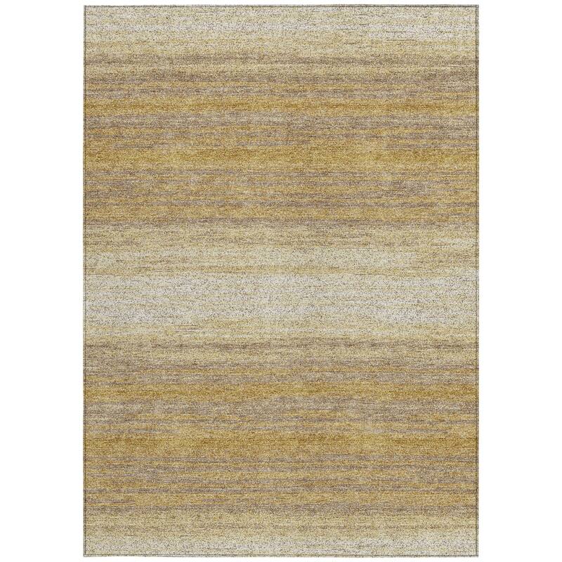 HomeRoots Abstract Transitional Rectangle Outdoor Rug