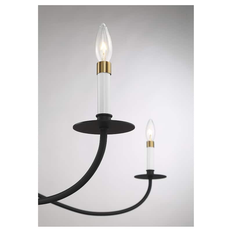 Meridian M100105 6 Light 60" Wide Taper Candle Chandelier
