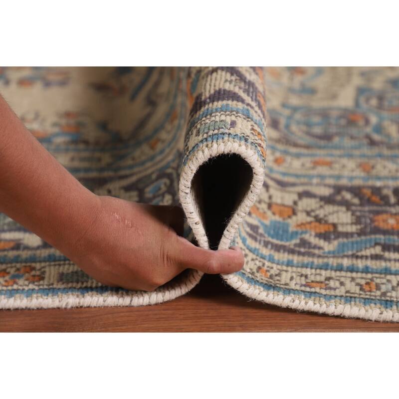Tabriz Persian Vintage Rug Handmade Traditional Wool Carpet - 6'7"x 9'10"