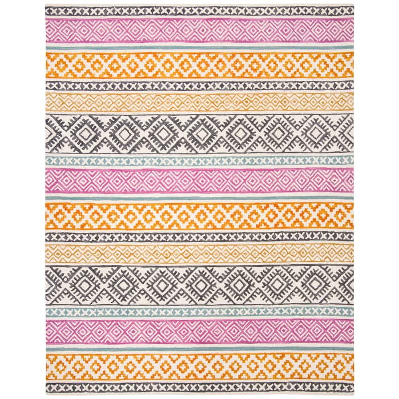 SAFAVIEH Handmade Micro-Loop Sigourney Wool Rug